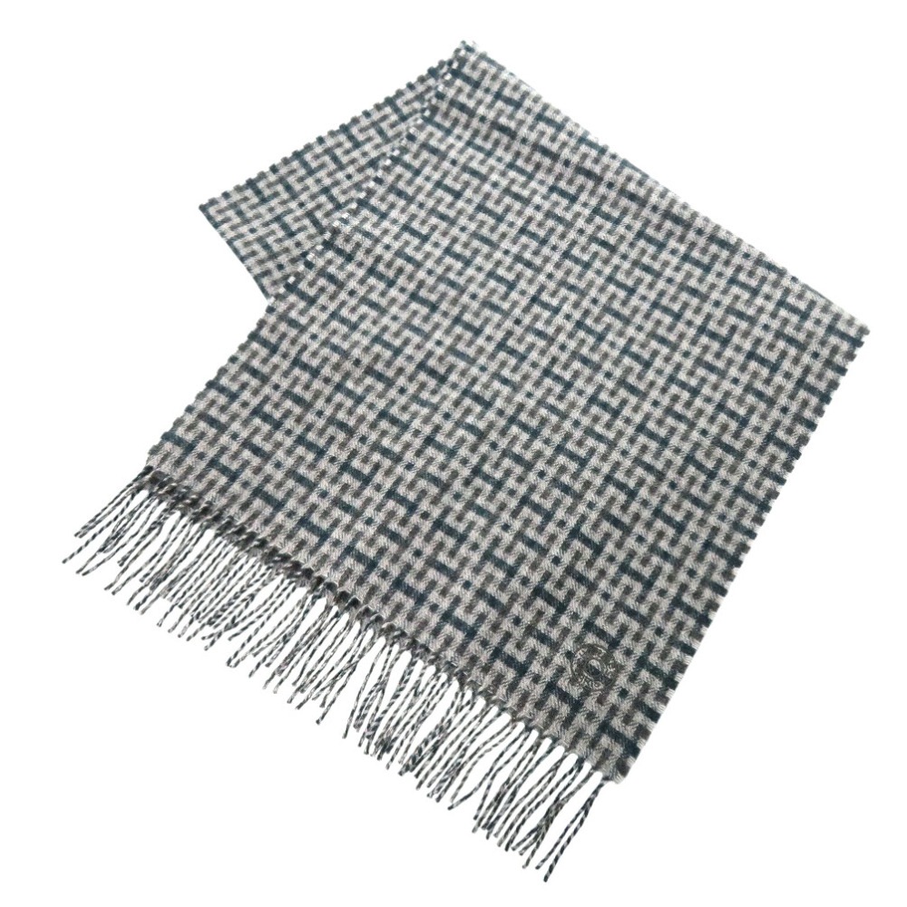 新品同様 Hエコセ H394083T 06 マフラー カシミヤ グリーン 0846【中古】 ユニセックス