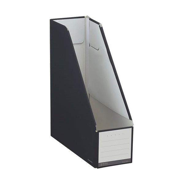 (まとめ) コクヨ ファイルボックス(NEOS)スタンドタイプ A4タテ 背幅102mm ブラック フ-NEL450D 1セット(10冊) (×10セット)
