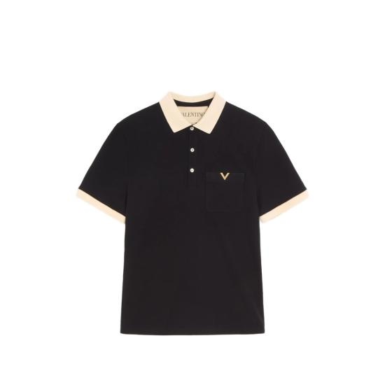 VALENTINO GARAVANI Men Polo Shirts 8V0MH01KBGT 9RA BLACK