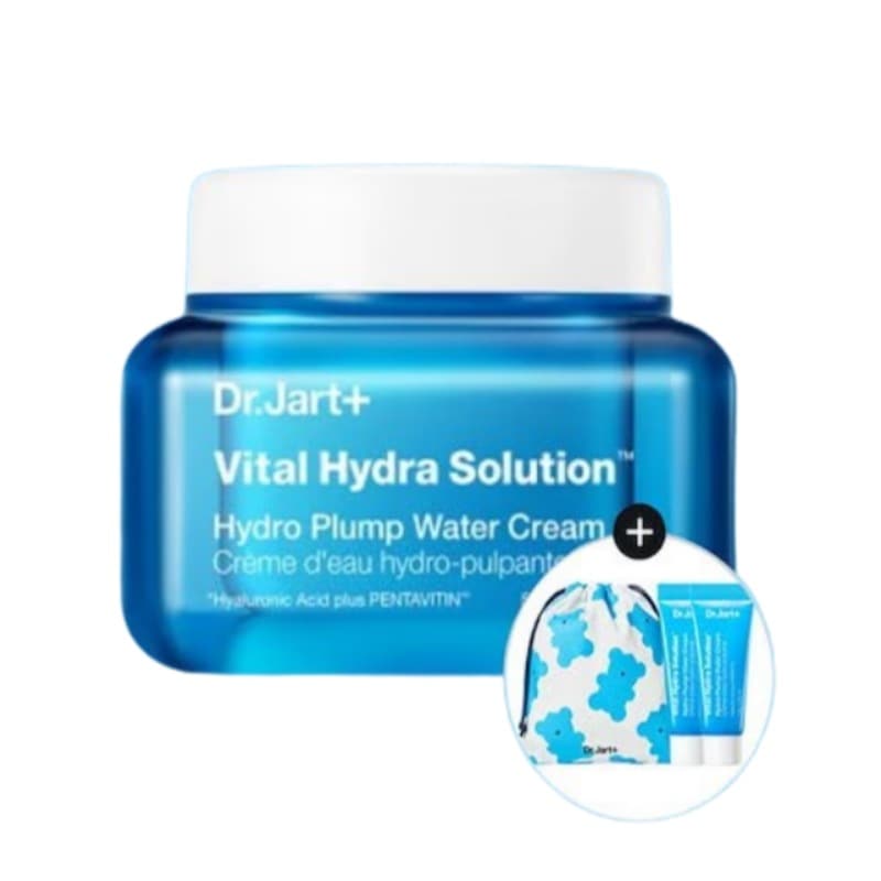 【水分補給】バイタル ハイドラ ソリューション ハイドロ フランプ ウォータークリーム 50ml+ウォータークリーム 7mlx2+クマのポーチ 水分補給保湿力抜！