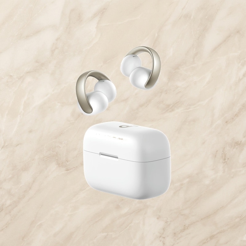 Anker Soundcore AeroClip（Bluetooth 5.4）【オープンイヤー型ワイヤレスイヤホン/イヤーカフ / IP55 防塵・防水規格 / 最大32時間再生 / マルチポイント接