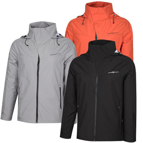 メンズ プレミアム フード取り外し可能ジップアップジャンパー DW-JUA-HL23SAJK01-グレー