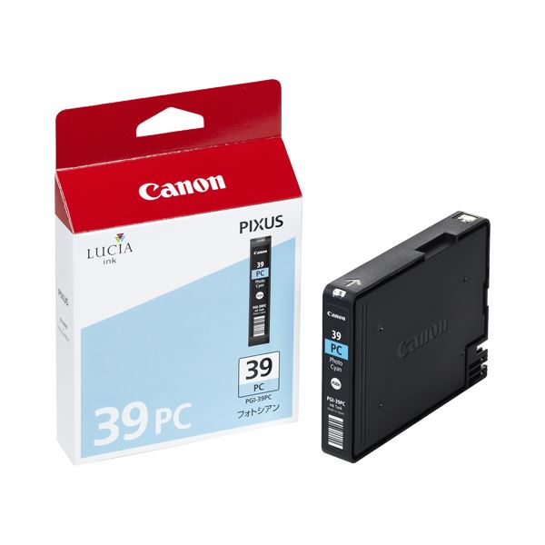 (まとめ) キヤノン Canon インクタンク PGI-39PC フォトシアン 4864B001 1個 (×10セット) 22,441円