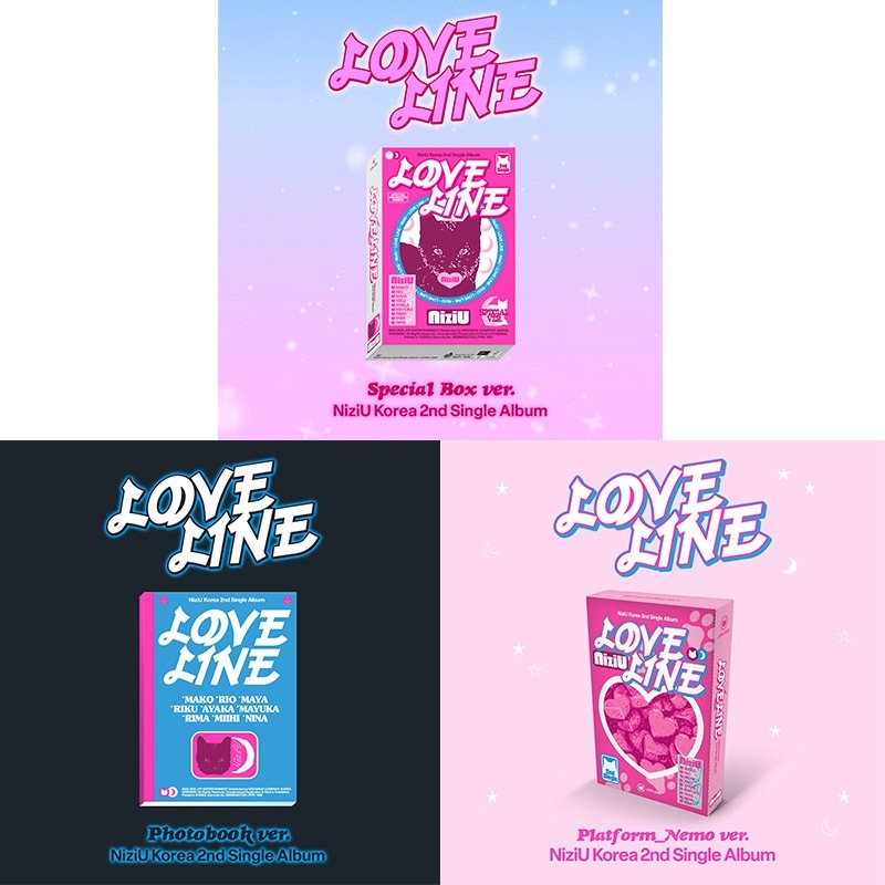 [3種セット] (PB+Special Box+Nemo) Niziu シングル2集アルバム [LOVE LINE] ニジュ 韓国チャート反映 初回特典