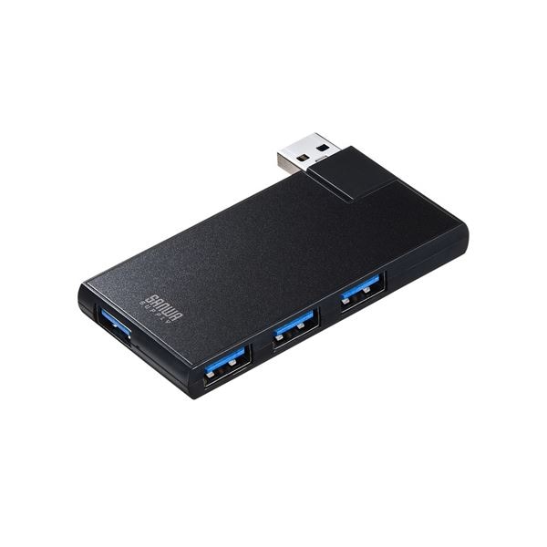 (まとめ)サンワサプライ USB3.04ポートハブ USB-3HSC1BK(×2セット) 6,439円