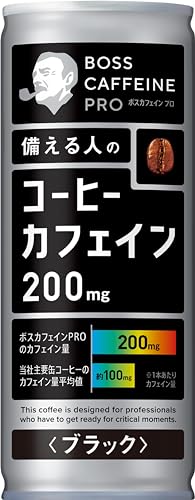 サントリー ボス カフェイン プロ ブラック ウマ娘デザイン 缶コーヒー 無糖 245g×30本