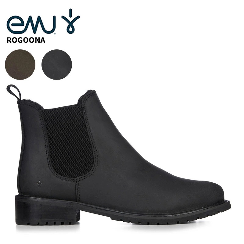 エミュー レディース サイドゴアブーツ EMU Rogoona 防水 アンクルブーツ レザー