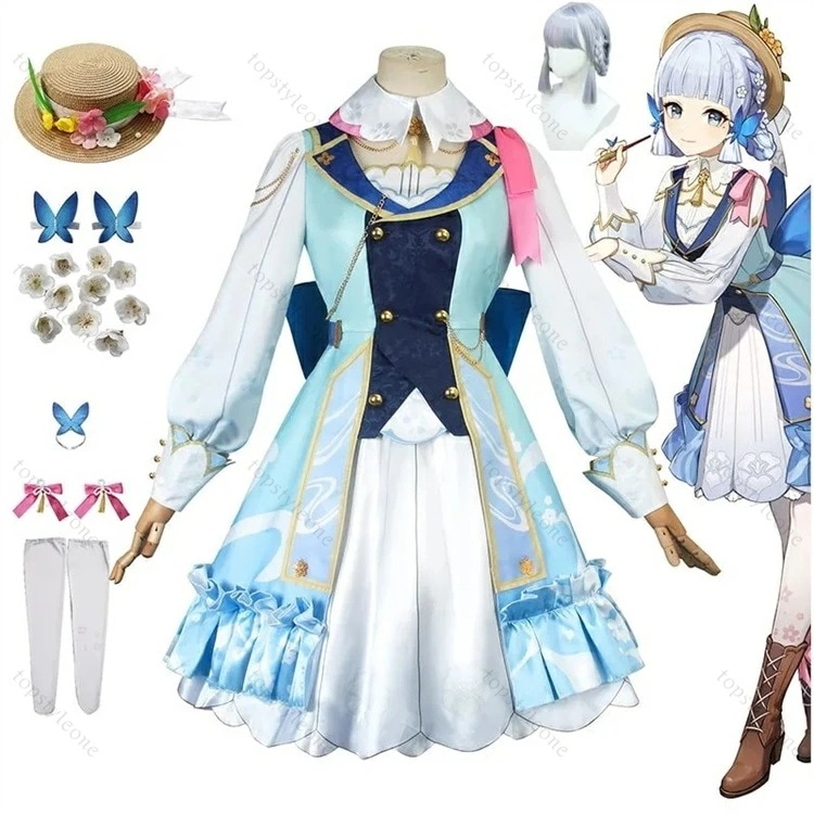 【ウイッグ付き】原神 神里綾華 コスプレ衣装 原神 げんしん ヒロイン Kamisato Ayaka ハロウィン クリスマス 制服 大人 子供 男子 女子 イベント 人気 ゲーム イベント 学園祭