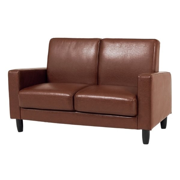 ソファ 約 幅120×奥行64×高さ71×座面高38/26cm ブラウン リッツ-2P-PBR