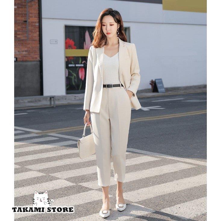 パンツスーツ レディース おしゃれ セットアップ スーツ ジャケット パンツ きれいめ カジュアル 大きいサイズ 通勤服 オフィス 卒業式 入学式
