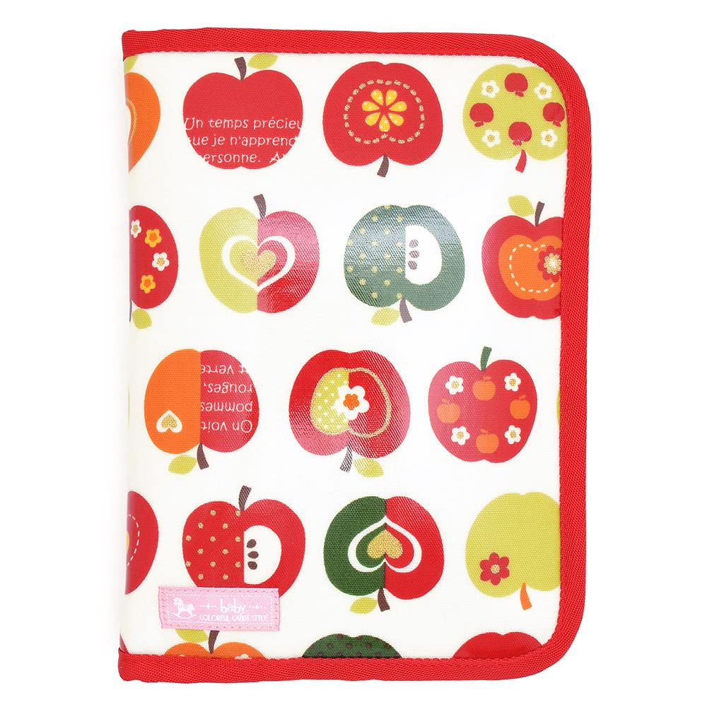 COLORFUL CANDY STYLE 母子手帳ケース 女の子 マルチケース 人気 ファスナー かわいい 二人用 おしゃれリンゴのひみつ(アイ