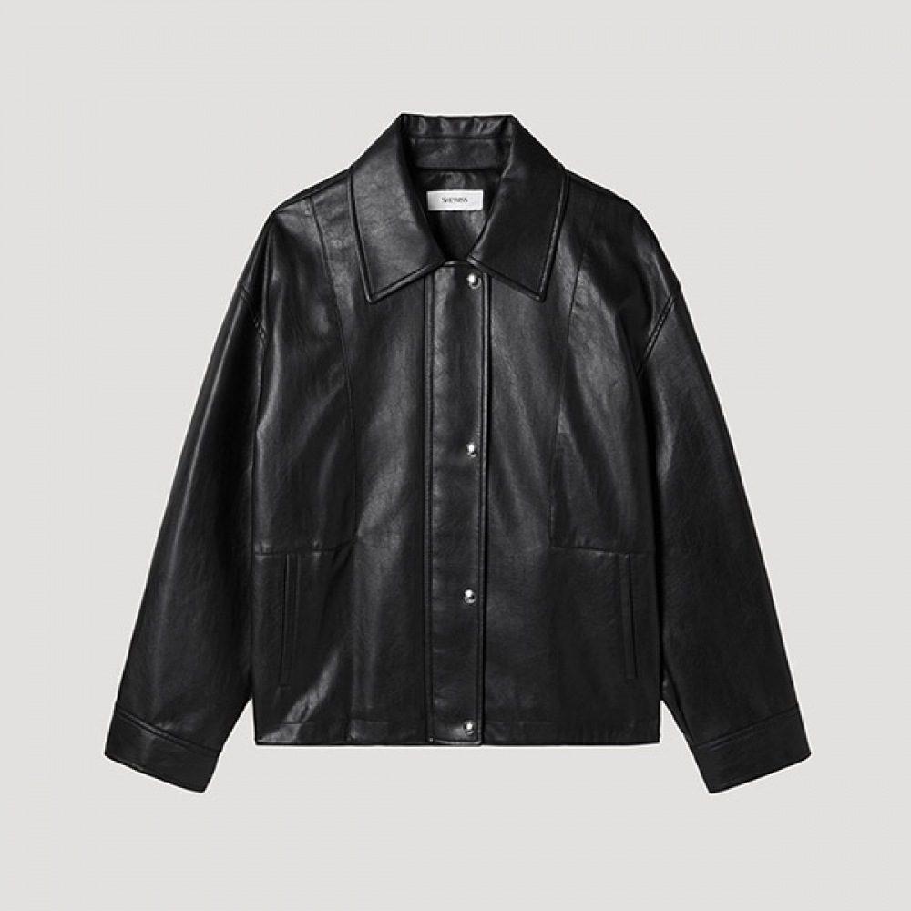 [シューミス] エコレザーカラージャンパー_SWWJPP11020