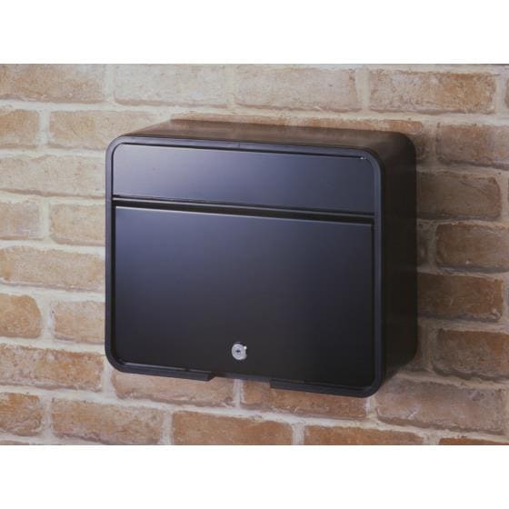 家庭用郵便ポスト マットブラック グリーンライフ FH-58P(MBK)