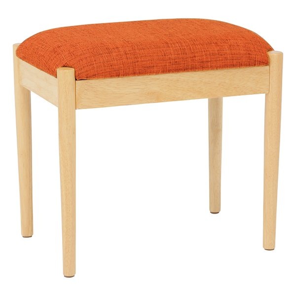 スツール ナチュラル/オレンジ・幅46×奥行31×高さ43cm VH-7949OR