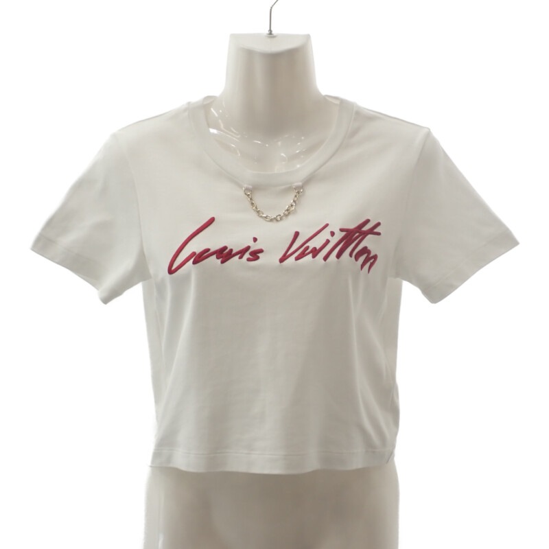 クロップトップ XS 1AHJHR 半袖Ｔシャツ コットン ホワイト 白 レディース カーシブシグネチャー【Aランク】