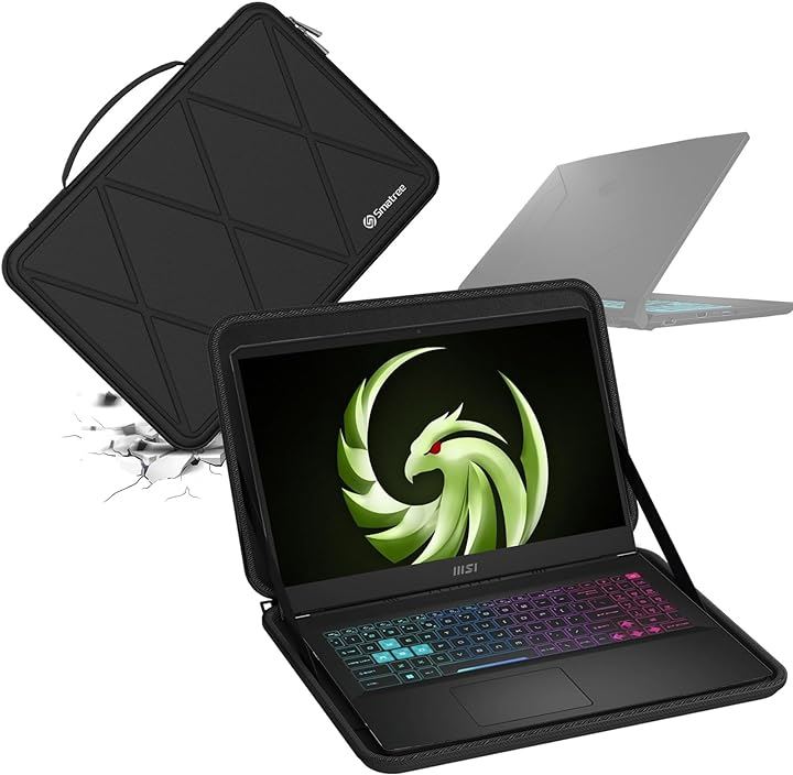 ハードEVA保護スリーブケース 17.3インチ MSI Alpha B5EEK-007/B5EEK-022 Bravo( Black, For MSI 17.3インチ（M125-1))