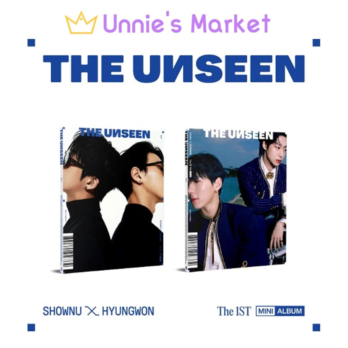 [SET] SHOWNU X HYUNGWON - THE UNSEEN (VER.1 / VER/2) + Free Photocard(fan-made) 1EA