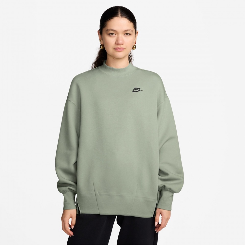 ナイキレディースナイキスポーツウェアテックフリースオーバーサイズクルーネックスウェットシャツ FV8042-370