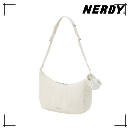 NERDY 公式正規品 ホーボー クロスバッグ(24SS) 韓国ファッション (Ivory) 韓国ファッション