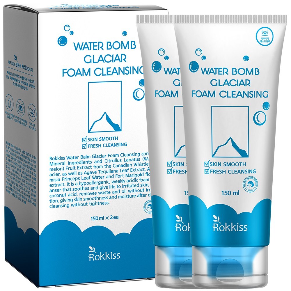 ウォーターバーム氷河水弱酸性フォームクレンジング150ml2個(1+1)