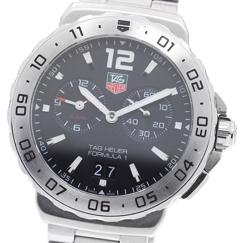 タグホイヤー TAG HEUER WAU111A.BA0858 フォーミュラ1 アラーム デイト クォーツ メンズ 保証書付き_902231【中古】