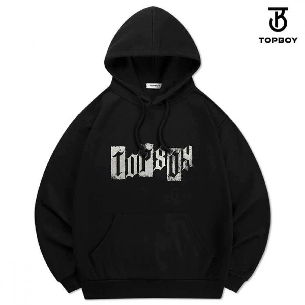 (TOPBOY) 両面クラックゴシックプリントパーカー