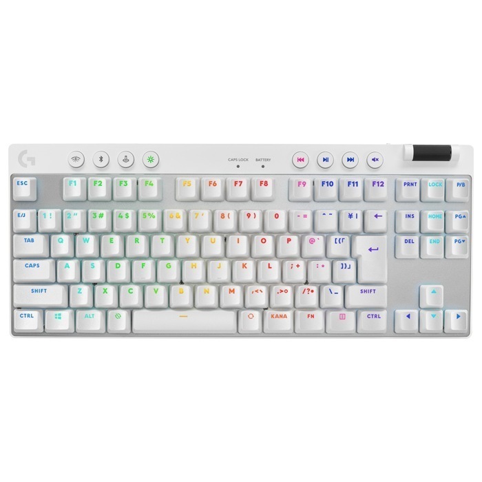 G ゲーミングキーボード PRO X TKL タクタイル G-PKB-003WL-TCWH ホワイト