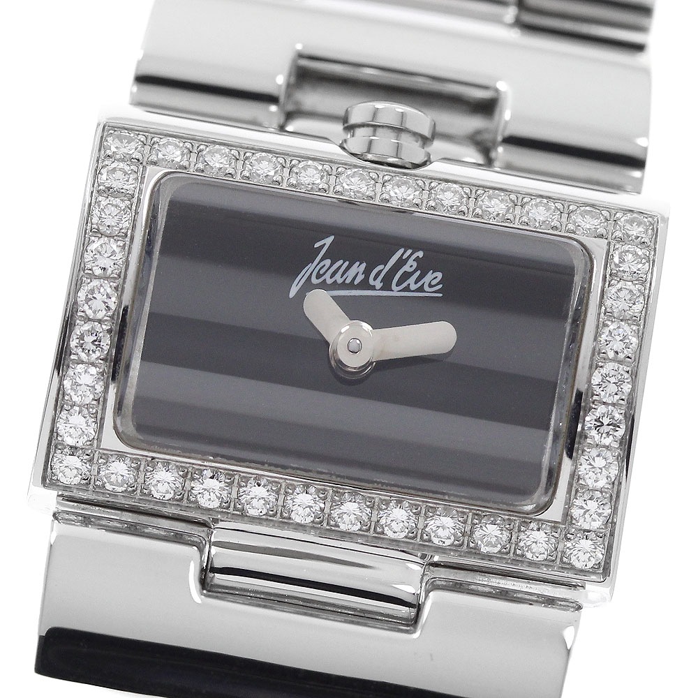 ジャンイブ Jean dEve フェリーナ ダイヤベゼル クォーツ レディース 良品 _957175【中古】