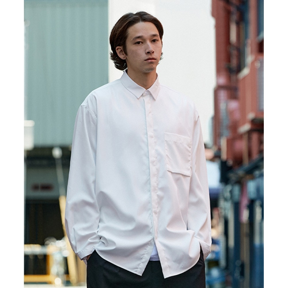 MINIMALPROJECT オーバーサイズ 隠しポケットシャケット MJK115 [WHITE] 8,109円