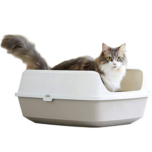 【OFT】 Deep Pan ジャンボ グレー 【 猫用 トイレ 】 ディープパン 飛散防止 ゆったり広々サイズ 大型猫 丸洗い可能 BPAフリー サイズ(約)幅43×奥57×高24.5cm 5,477円