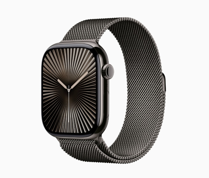 「新品」Apple Watch Series 10 GPS Cellularモデル 46mm MWYW3J/A [スレートチタニウムケース・スレートミラネーゼループ M/L]