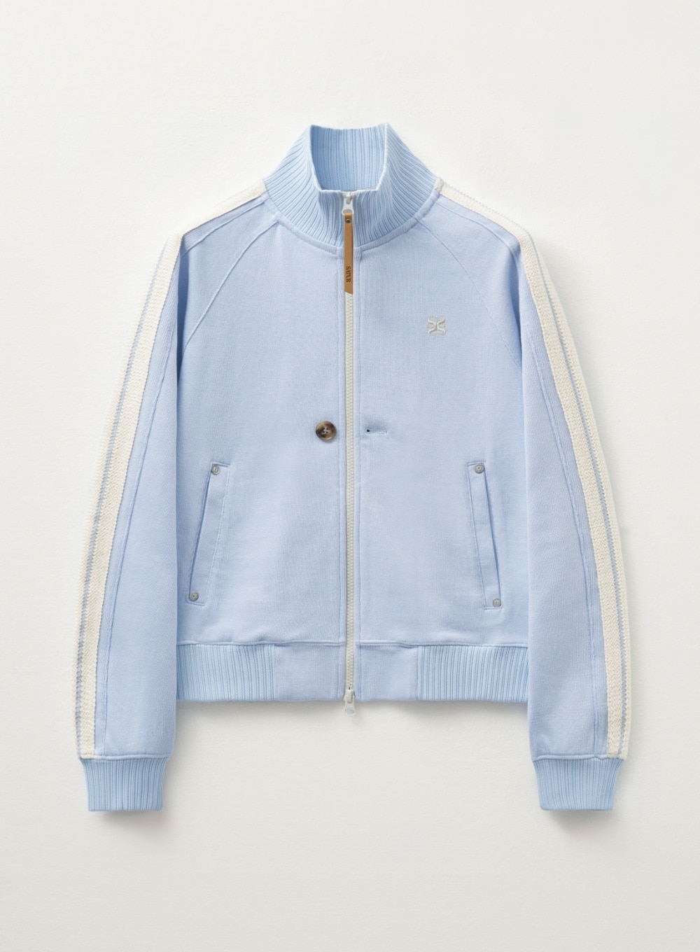 【SATUR】 (W) LAWTON ALL DAY TRACK ZIP-UP JACKET : SKY BLUE
