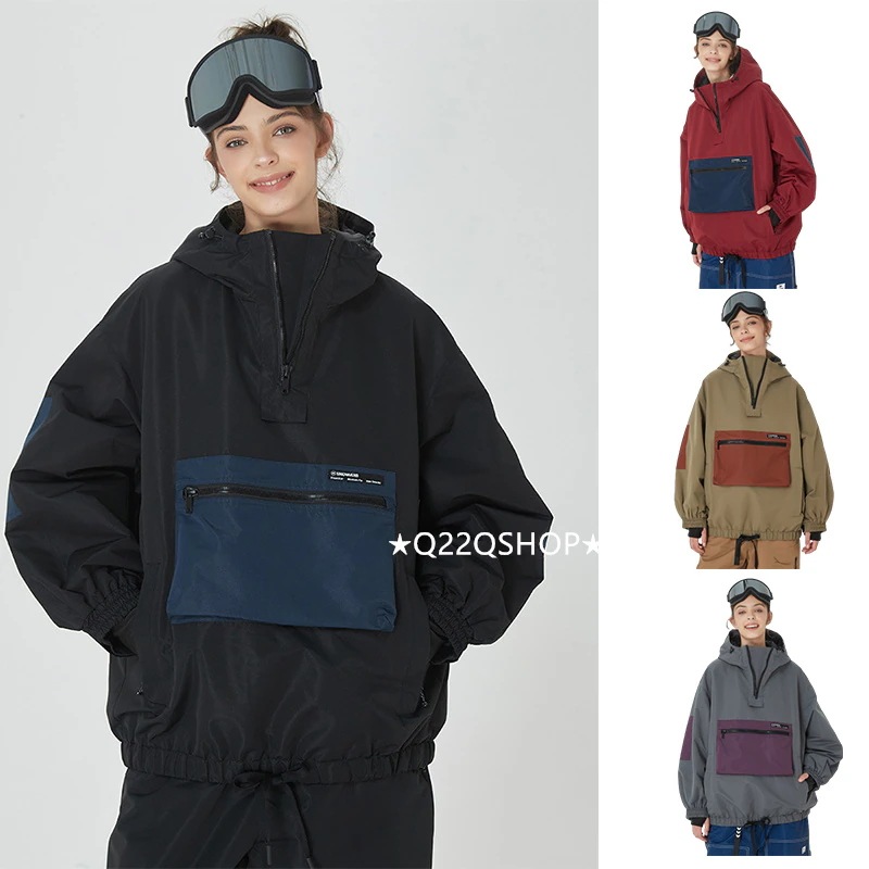 スノーボードウェア 2025 単品 トップス メンズ レディース スウェット ゆったり パーカー 3L ウィンタースポーツ スキーウェア スノボウェア スノーウェア 防水 防寒着 韓国風