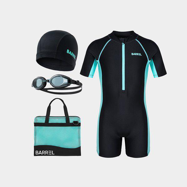 [] 女の子 3部 半袖スーツ キット ブラック (B5SKSKT301BLK) 10,541円