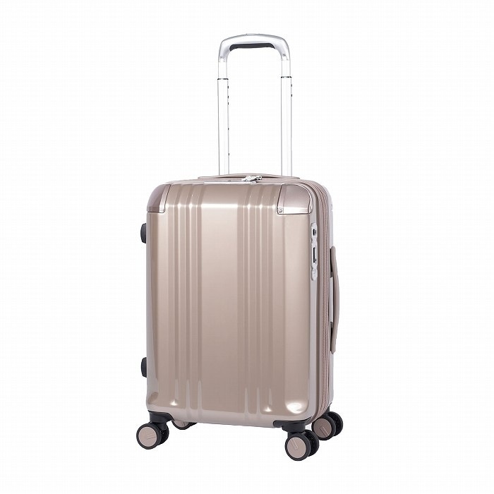 ハードキャリーケース デカかるEdge 拡張タイプ 1～3泊 34L＋6L ALI-089-18W-SG シャンパンゴールド