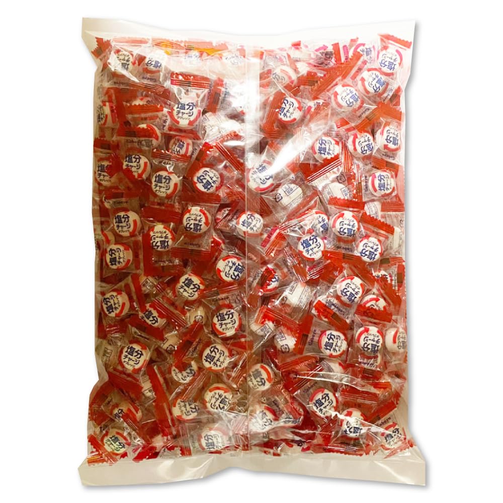 カバヤ 塩分チャージタブレッツ 梅 1kg（標準333粒） ビッグシェアパック大容量 個包装 業務用 塩分補給 塩タブレット 塩分タブレット 塩飴 ブドウ糖 梅味