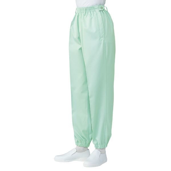 サカノ繊維 工場用白衣女子総ゴムトレパン ノータック 裾ゴム SKH113 グリーン 5Lサイズ