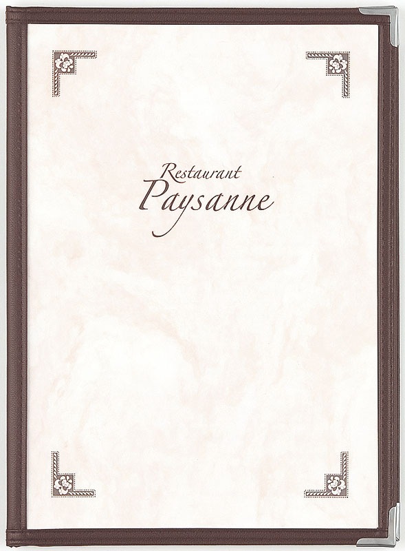 （まとめ買い）シンビ ABW-10.8P クリアアメリカン メニューブック B5/8ページ 茶 [x3]