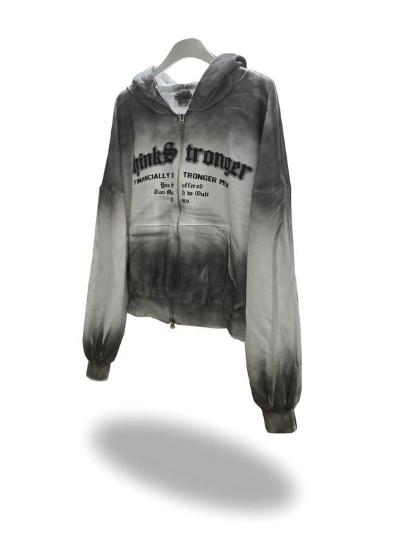 ストロンガー ダーティ ジュリー オープンフード(新商品スウェットシャツカップルオーバーサイズ