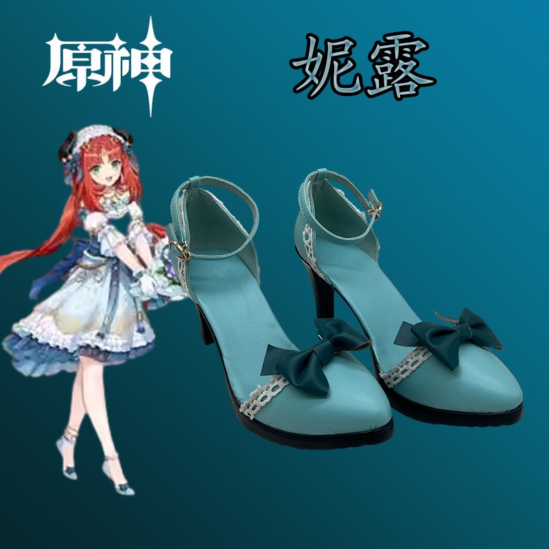 原神 Gigo ニルリンク靴ハイヒールアニメ展示会ゲームパフォーマンス靴ブーツ