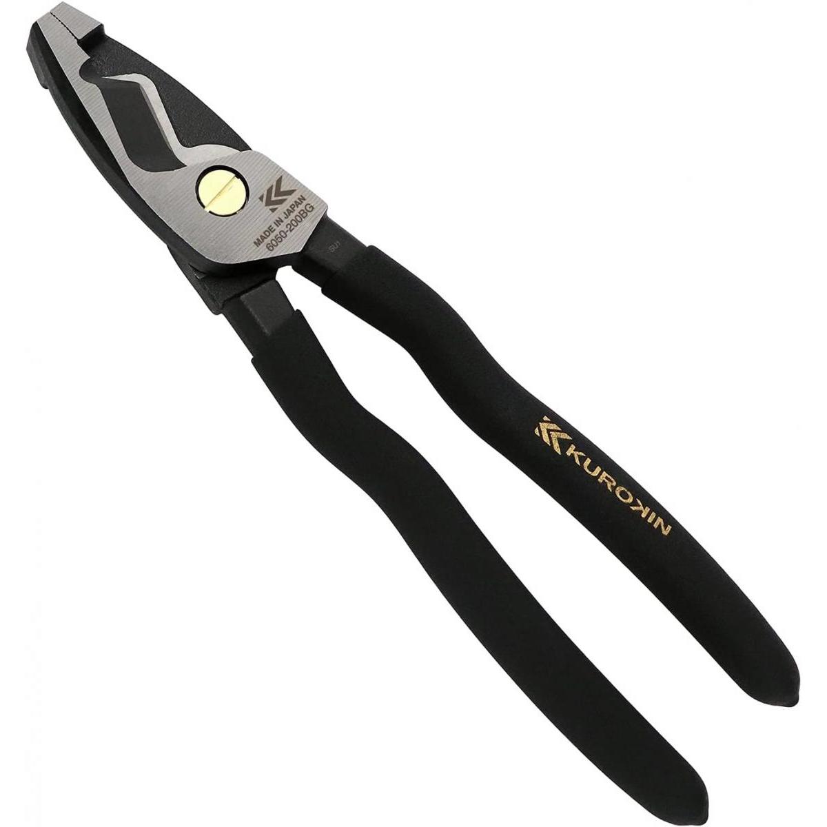 フジ矢 ケーブルペンチ 黒金 6050-200BG 200mm 配線切断作業 電気工事 切断 切断道具 工具