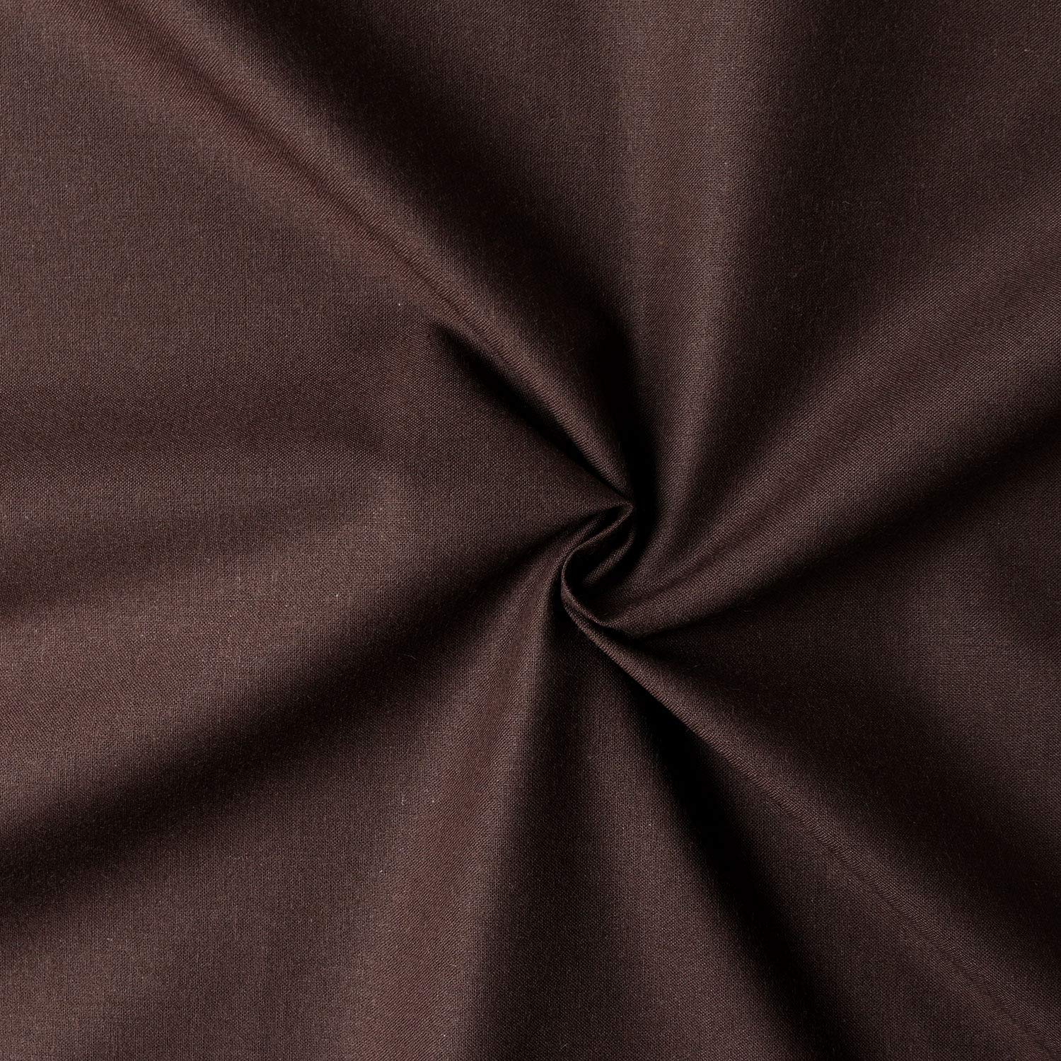 日本紐釦貿易(Nippon Chuko) エイティスクエア 無地 生地 綿100% シャーティング チョコレート ブラウン系 巾約108cm×9m切売カット KD4630-227-9M