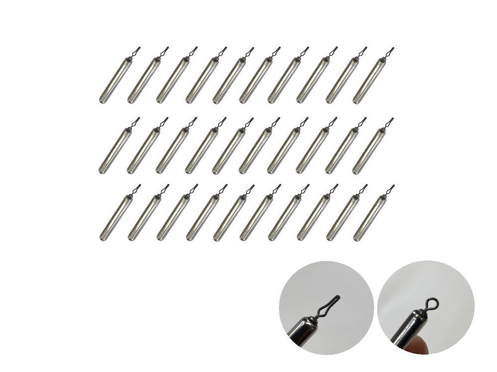 ダウンショットシンカー (無塗装 10.6g 30個) タングステンシンカー TG 97% オモリ 3/8 oz オンス ハリス止めタイプ リングタイプ