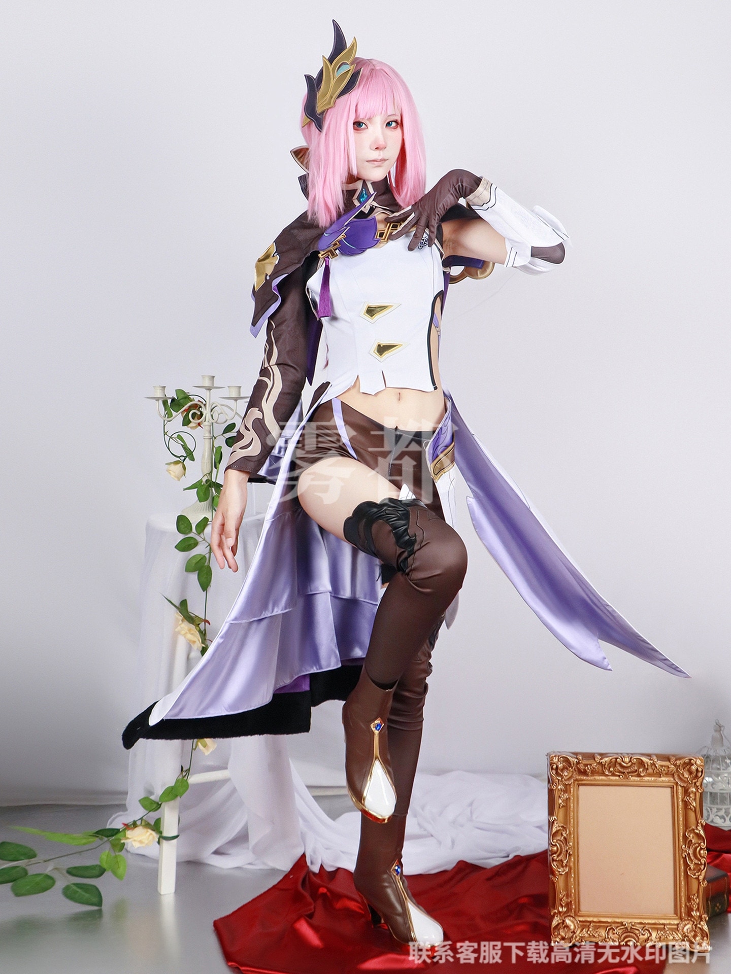 エリシア 崩壊3rd ピンクの妖精さん コスプレ セットアップ Honkai Impact 3rd 爱莉希雅