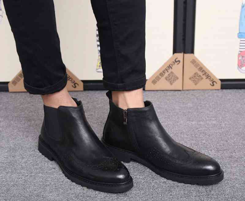 ビジネスシューズ メンズ ブーツ 冬 秋 カジュアル レザー おしゃれ 防水 革靴 夏 歩きやすい 本革 滑らない 厚底 ショートブーツ おすすめ ブランド 走れる OFF 春 スニーカー 紐 人気 9,970円