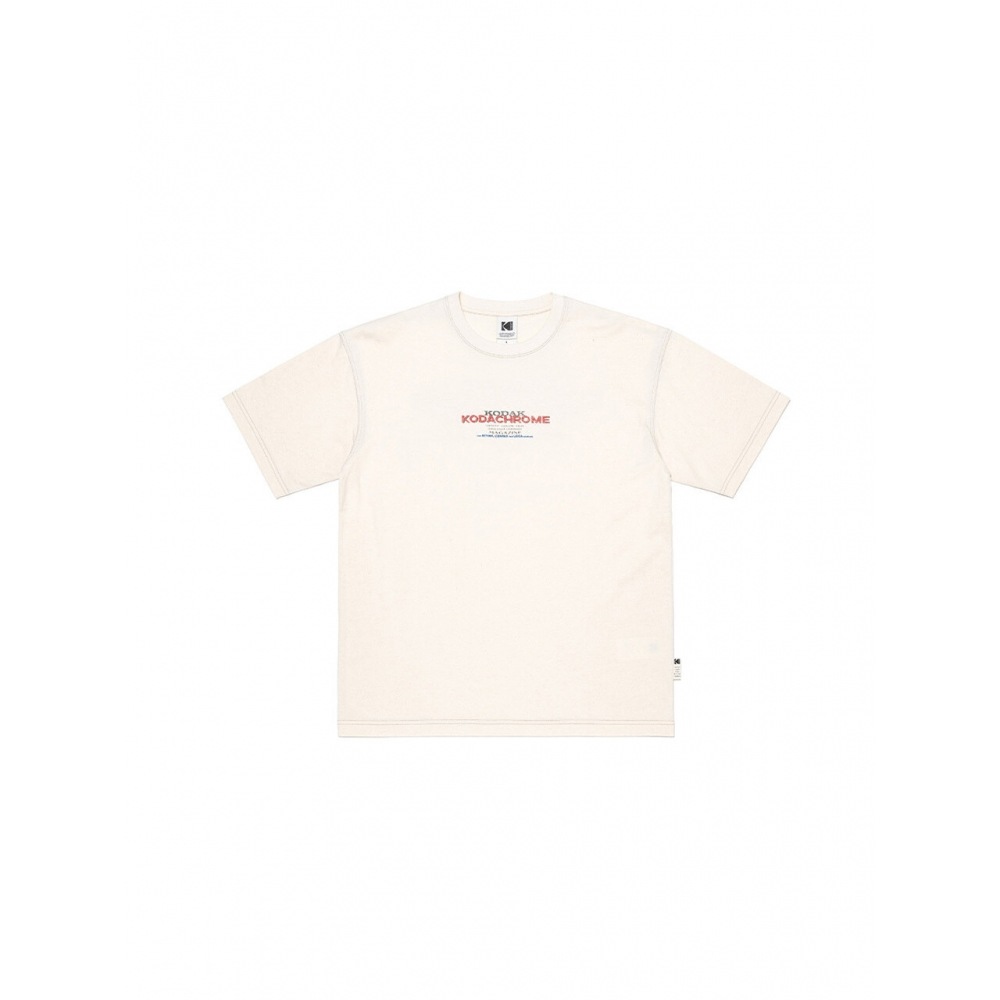 コダックアパレルカメラクラブウォッシングショートスリーブ T シャツ OTMEAL