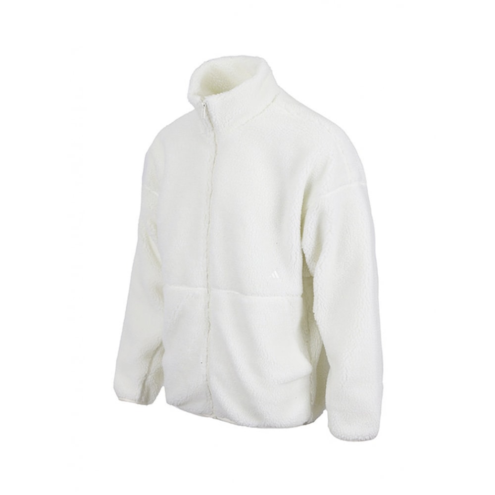 アディダスフリースポグルには必ず小さなロゴが入ったルーズフィットボアジャケット