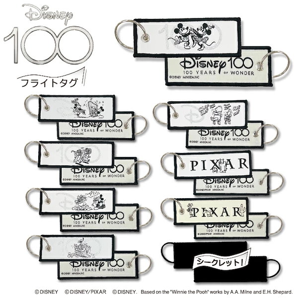 Qoo10] Disney100 フライトタグ ディズ