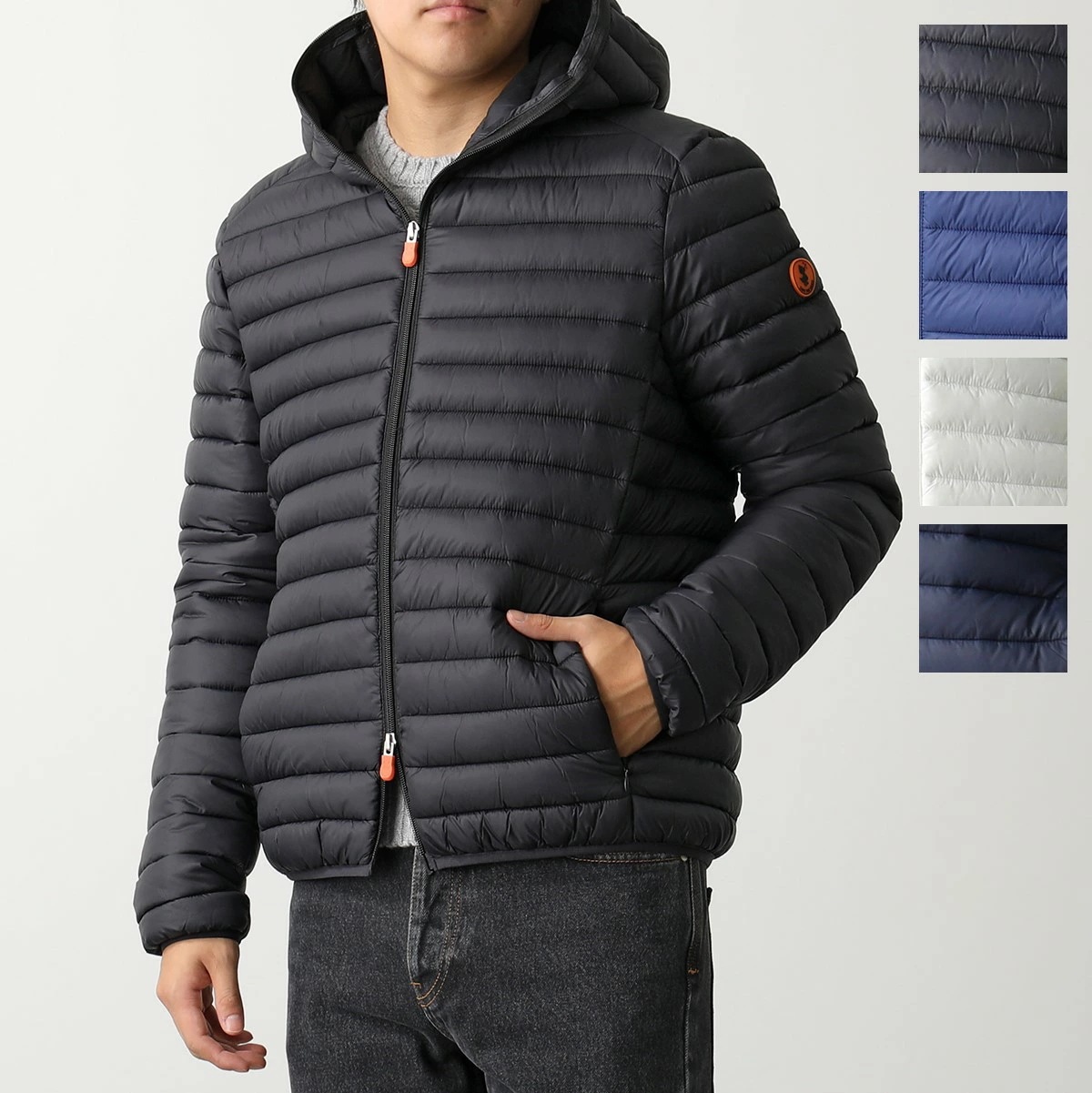 SAVE THE DUCK セイブザダック エコダウン DONALD D30650M GIGA メンズ フーテッド ブルゾン 中綿ジャケット ライトダウン パッカブル仕様