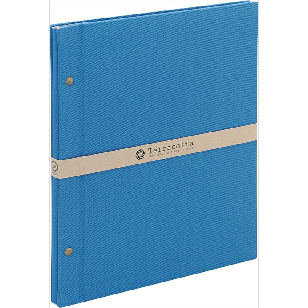 （まとめ買い）テラコッタ 外ビス式アルバム A4 プラコート台紙（クラフト） ブルー TER-A4F-160-B [x3] 5,748円